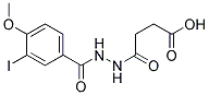 4-[N'-(3-IODO-4-METHOXY-BENZOYL)-HYDRAZINO]-4-OXO-BUTYRIC ACID Struktur