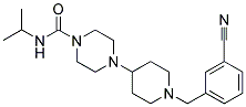 4-[1-(3-CYANOBENZYL)PIPERIDIN-4-YL]-N-ISOPROPYLPIPERAZINE-1-CARBOXAMIDE Struktur