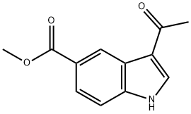 3-ACETYL-1H-INDOLE-5-CARBOXYLIC ACID METHYL ESTER Struktur