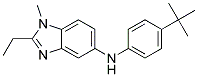 (4-TERT-BUTYL-PHENYL)-(2-ETHYL-1-METHYL-1H-BENZOIMIDAZOL-5-YL)-AMINE Struktur