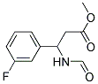 METHYL-3-FORMYLAMINO-3-(3-FLUOROPHENYL)PROPIONATE Struktur