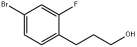 3-(4-BROMO-2-FLUORO-PHENYL)-PROPAN-1-OL Struktur