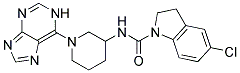 5-CHLORO-N-[1-(1H-PURIN-6-YL)PIPERIDIN-3-YL]INDOLINE-1-CARBOXAMIDE Struktur