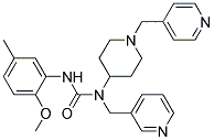 N'-(2-METHOXY-5-METHYLPHENYL)-N-(PYRIDIN-3-YLMETHYL)-N-[1-(PYRIDIN-4-YLMETHYL)PIPERIDIN-4-YL]UREA Struktur