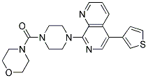 8-[4-(MORPHOLIN-4-YLCARBONYL)PIPERAZIN-1-YL]-5-(3-THIENYL)-1,7-NAPHTHYRIDINE