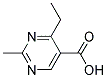 4-ETHYL-2-METHYL-PYRIMIDINE-5-CARBOXYLIC ACID Struktur