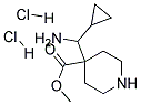 4-AMINO-1-CYCLOPROPYLMETHYL-PIPERIDINE-4-CARBOXYLIC ACID METHYL ESTER DIHYDROCHLORIDE Struktur