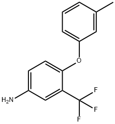 4-(3-METHYLPHENOXY)-3-(TRIFLUOROMETHYL)ANILINE Struktur