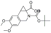 2-(TERT-BUTOXYCARBONYL)-5,6-DIMETHOXY-1A,2,3,7B-TETRAHYDRO-1H-CYCLOPROPA[C]ISOQUINOLINE-1A-CARBOXYLIC ACID Struktur