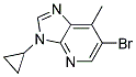 6-BROMO-3-CYCLOPROPYL-7-METHYL-3H-IMIDAZO[4,5-B]PYRIDINE Struktur