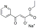 SODIUM 1-ETHOXY-1,4-DIOXO-4-PYRIDIN-3-YLBUT-2-EN-2-OLATE Struktur