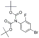 N-BIS-BOC-4-BROMO-2-FLUOROANILINE Struktur