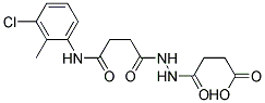 4-(N'-[3-(3-CHLORO-2-METHYL-PHENYLCARBAMOYL)-PROPIONYL]-HYDRAZINO)-4-OXO-BUTYRIC ACID Struktur