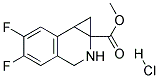 METHYL 5,6-DIFLUORO-1A,2,3,7B-TETRAHYDRO-1H-CYCLOPROPA[C]ISOQUINOLINE-1A-CARBOXYLATE HYDROCHLORIDE Struktur