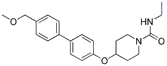 N-ETHYL-4-([4'-(METHOXYMETHYL)BIPHENYL-4-YL]OXY)PIPERIDINE-1-CARBOXAMIDE Struktur