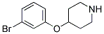 3-BROMOPHENYL 4-PIPERIDINYL ETHER Struktur