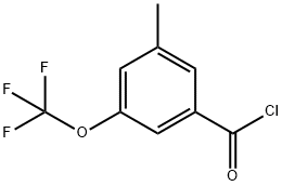 3-METHYL-5-(TRIFLUOROMETHOXY)BENZOYL CHLORIDE Struktur