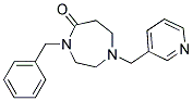 4-BENZYL-1-(PYRIDIN-3-YLMETHYL)-1,4-DIAZEPAN-5-ONE Struktur