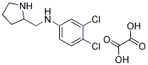 3,4-DICHLORO-N-(PYRROLIDIN-2-YLMETHYL)ANILINE OXALATE Struktur