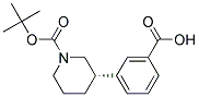 N-BOC-(S)-3-(3-CARBOXYPHENYL)-PIPERIDINE Struktur