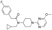 N-(CYCLOPROPYLMETHYL)-2-(4-FLUOROPHENYL)-N-[1-(4-METHOXYPYRIMIDIN-2-YL)PIPERIDIN-4-YL]ACETAMIDE Struktur