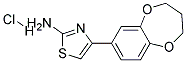 4-(3,4-DIHYDRO-2H-BENZO[B][1,4]DIOXEPIN-7-YL)-THIAZOL-2-YLAMINE HYDROCHLORIDE Struktur