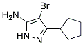 4-BROMO-5-CYCLOPENTYL-2H-PYRAZOL-3-YLAMINE Struktur