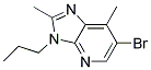 6-BROMO-2,7-DIMETHYL-3-PROPYL-3H-IMIDAZO[4,5-B]PYRIDINE Struktur