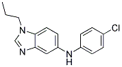 (4-CHLORO-PHENYL)-(1-PROPYL-1H-BENZOIMIDAZOL-5-YL)-AMINE Struktur