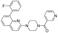 8-(2-FLUOROPHENYL)-2-[4-(PYRIDIN-3-YLCARBONYL)PIPERAZIN-1-YL]QUINOLINE Struktur