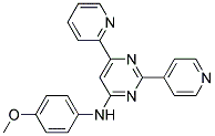 N-(4-METHOXYPHENYL)-6-PYRIDIN-2-YL-2-PYRIDIN-4-YLPYRIMIDIN-4-AMINE Struktur