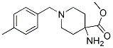 METHYL 4-AMINO-1-(4-METHYLBENZYL)PIPERIDINE-4-CARBOXYLATE Struktur