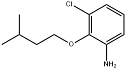 3-CHLORO-2-(ISOPENTYLOXY)ANILINE Struktur