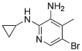 5-BROMO-N2-CYCLOPROPYL-4-METHYL-PYRIDINE-2,3-DIAMINE Struktur