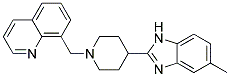 8-([4-(5-METHYL-1H-BENZIMIDAZOL-2-YL)PIPERIDIN-1-YL]METHYL)QUINOLINE Struktur