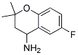 4-AMINO-6-FLUORO-3,4-DIHYDRO-2,2-DIMETHYL-2H-1-BENZOPYRAN Struktur