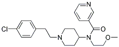 N-(1-[2-(4-CHLOROPHENYL)ETHYL]PIPERIDIN-4-YL)-N-(2-METHOXYETHYL)NICOTINAMIDE Struktur