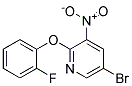 5-BROMO-2-(2-FLUORO-PHENOXY)-3-NITRO-PYRIDINE Struktur