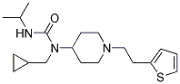 N-(CYCLOPROPYLMETHYL)-N'-ISOPROPYL-N-(1-[2-(2-THIENYL)ETHYL]PIPERIDIN-4-YL)UREA Structure