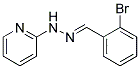 N-(2-BROMO-BENZYLIDENE)-N'-PYRIDIN-2-YL-HYDRAZINE Struktur