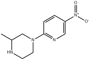 3-METHYL-1-(5-NITROPYRIDIN-2-YL)PIPERAZINE Struktur