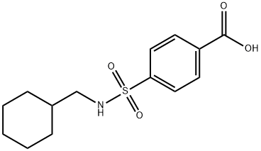 4-(CYCLOHEXYLMETHYL-SULFAMOYL)-BENZOIC ACID Struktur