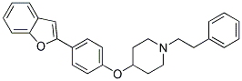 4-[4-(1-BENZOFURAN-2-YL)PHENOXY]-1-(2-PHENYLETHYL)PIPERIDINE Struktur