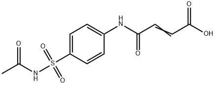 3-(4-ACETYLSULFAMOYL-PHENYLCARBAMOYL)-ACRYLIC ACID Struktur