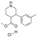 METHYL 3-M-TOLYLPIPERIDINE-4-CARBOXYLATE HYDROCHLORIDE Struktur