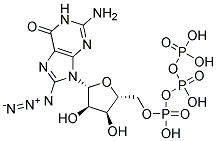 8-AZIDOGUANOSINE 5'-TRIPHOSPHATE Struktur