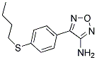 4-[4-(BUTYLTHIO)PHENYL]-1,2,5-OXADIAZOL-3-AMINE Struktur