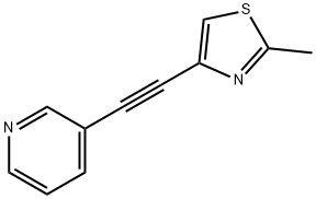 3-[(2-METHYL-1,3-THIAZOL-4-YL)ETHYNYL]PYRIDINE Struktur