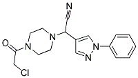 [4-(CHLOROACETYL)PIPERAZIN-1-YL](1-PHENYL-1H-PYRAZOL-4-YL)ACETONITRILE