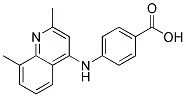 4-[(2,8-DIMETHYLQUINOLIN-4-YL)AMINO]BENZOIC ACID Struktur